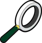 magnifying glass for inspecting